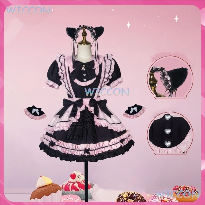 Dress Short Sleeve Kawaii Bow Maid Party Dress Cosplay Cats Girl Jirai Kei Gothic Lolita JSK Harajuku Cute Pink Ruffles Black
Dress Short Sleeve Kawaii Bow Maid Party Dress Cosplay Cats Girl Jirai Kei Gothic Lolita JSK Harajuku Cute Pink Ruffles Black