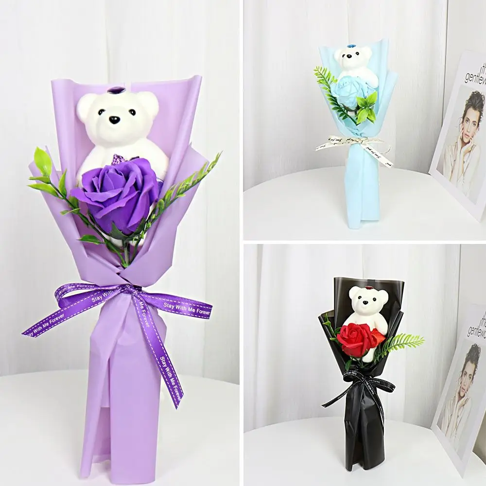Gifts Soap Flower Bear Bouquet Animal Bouquet Bouquet Decoration Single Soap Flower Rose Graduation Gift Graduation Bouquets
Gifts Soap Flower Bear Bouquet Animal Bouquet Bouquet Decoration Single Soap Flower Rose Graduation Gift Graduation Bouquets