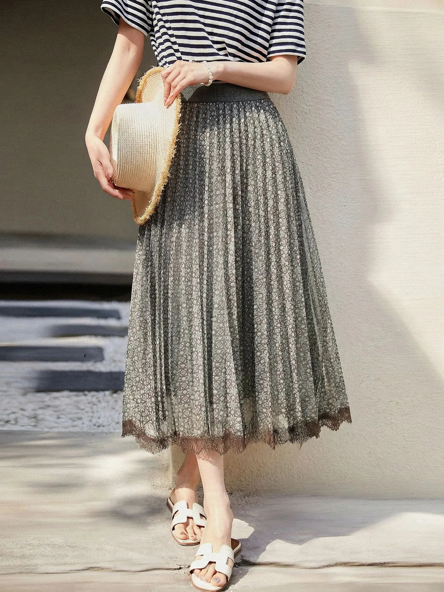 Chivirin Romantic Atmosphere Gored Skirt Women's Commute Wear Floral Print A-Line Skirt High Waist Polyester Fiber
Chivirin Romantic Atmosphere Gored Skirt Women's Commute Wear Floral Print A-Line Skirt High Waist Polyester Fiber