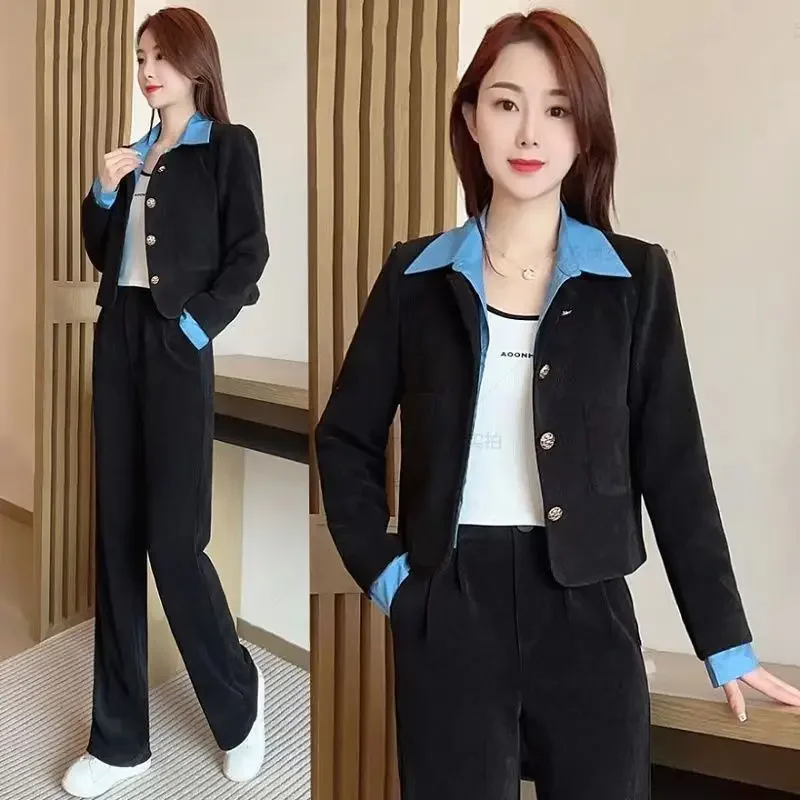 Women's Korean Version Jacket Running Suit 2025 Spring Summer New Casual Sports Corp Top and Pants 2 Two Piece Set Blouses
Women's Korean Version Jacket Running Suit 2025 Spring Summer New Casual Sports Corp Top and Pants 2 Two Piece Set Blouses