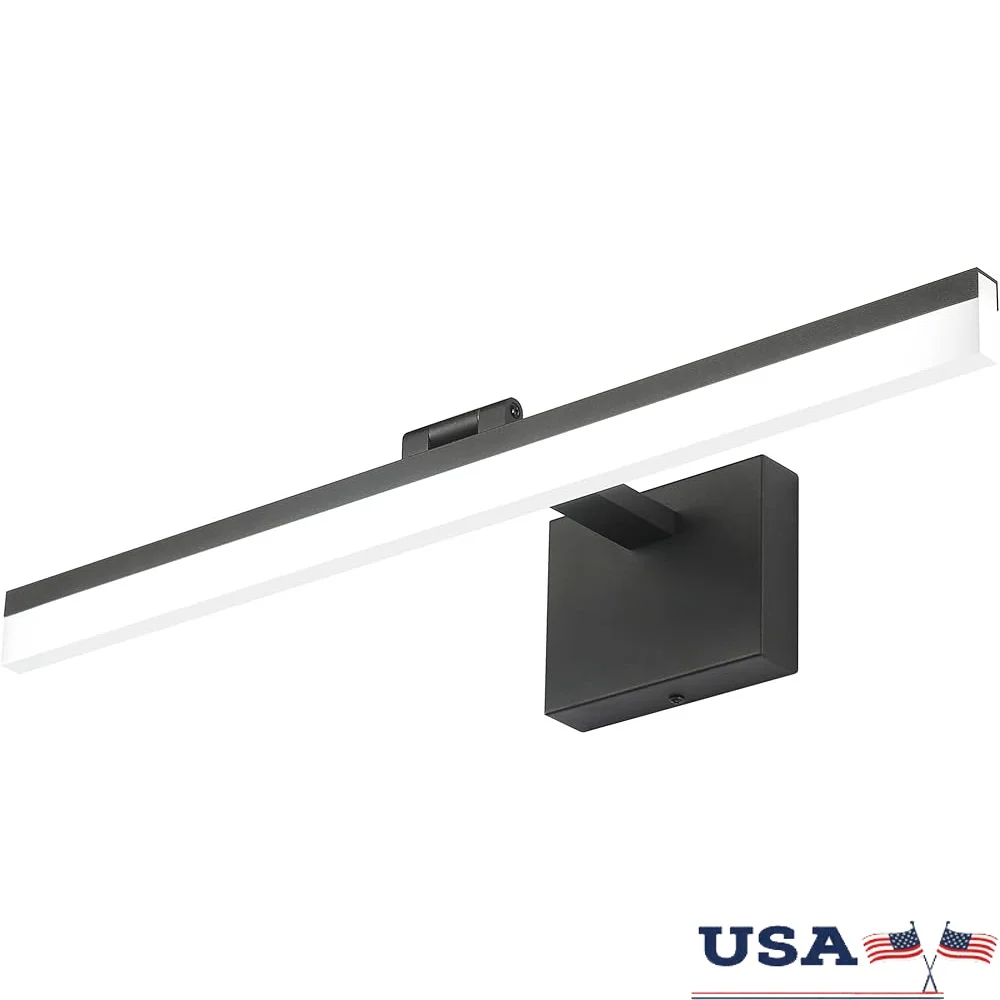 Dimmable Modern Bathroom Vanity Light Bar Rotatable LED Fixture 6000K Aluminum Hardwired Easy Installation Moisture-Proof 14W
Dimmable Modern Bathroom Vanity Light Bar Rotatable LED Fixture 6000K Aluminum Hardwired Easy Installation Moisture-Proof 14W