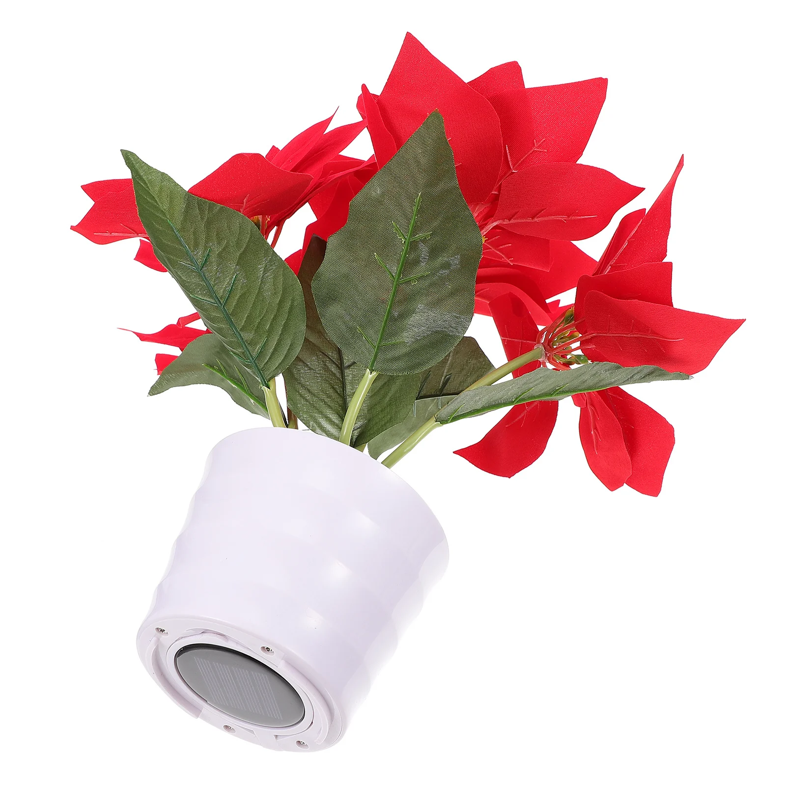 1pc Christmas Flower Pot Light Red Solar Poinsettia Lamp For Garden Outdoor Landscape Lighting Yard Decorative Solar Tabletop
1pc Christmas Flower Pot Light Red Solar Poinsettia Lamp For Garden Outdoor Landscape Lighting Yard Decorative Solar Tabletop