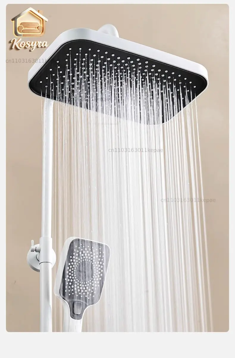 Cream wind white shower set household shower copper bathroom bath bathroom pressurized constant temperature rain nozzle
Cream wind white shower set household shower copper bathroom bath bathroom pressurized constant temperature rain nozzle