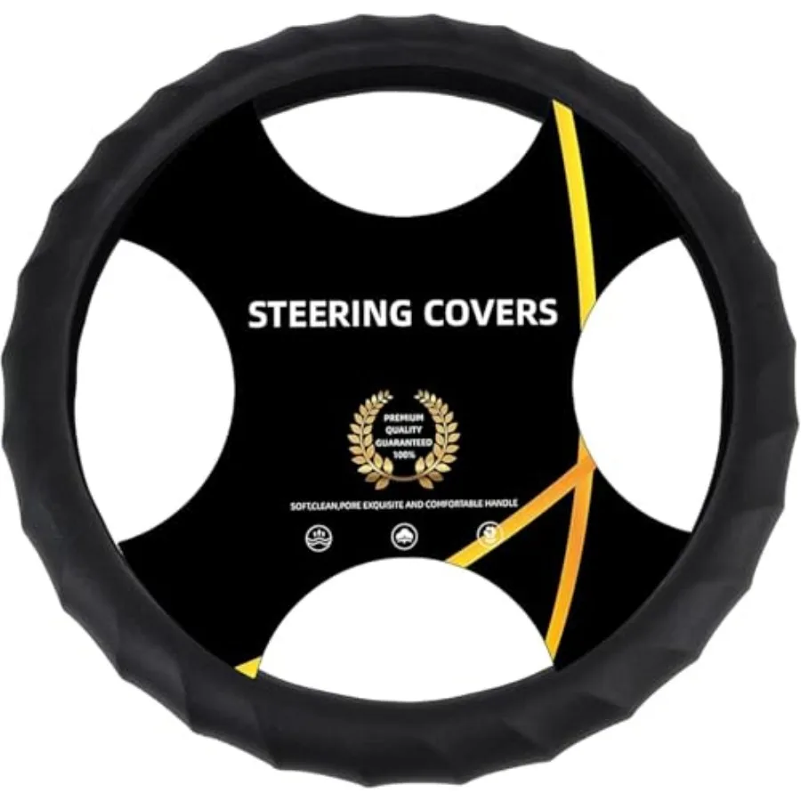 Silicone Car Steering Wheel Cover Universal Grip Steering Protective Cover with Pattern and Massaging Grip for Most Cars, SUVs,
Silicone Car Steering Wheel Cover Universal Grip Steering Protective Cover with Pattern and Massaging Grip for Most Cars, SUVs,