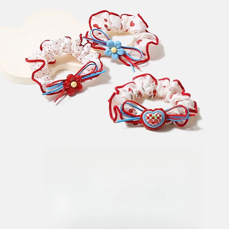 1pc Cute Flower Cherry Bow Scrunchie Women Bun Hair Tie Ponytail Elastic Girl Hair Accessory Kids Headwear
1pc Cute Flower Cherry Bow Scrunchie Women Bun Hair Tie Ponytail Elastic Girl Hair Accessory Kids Headwear