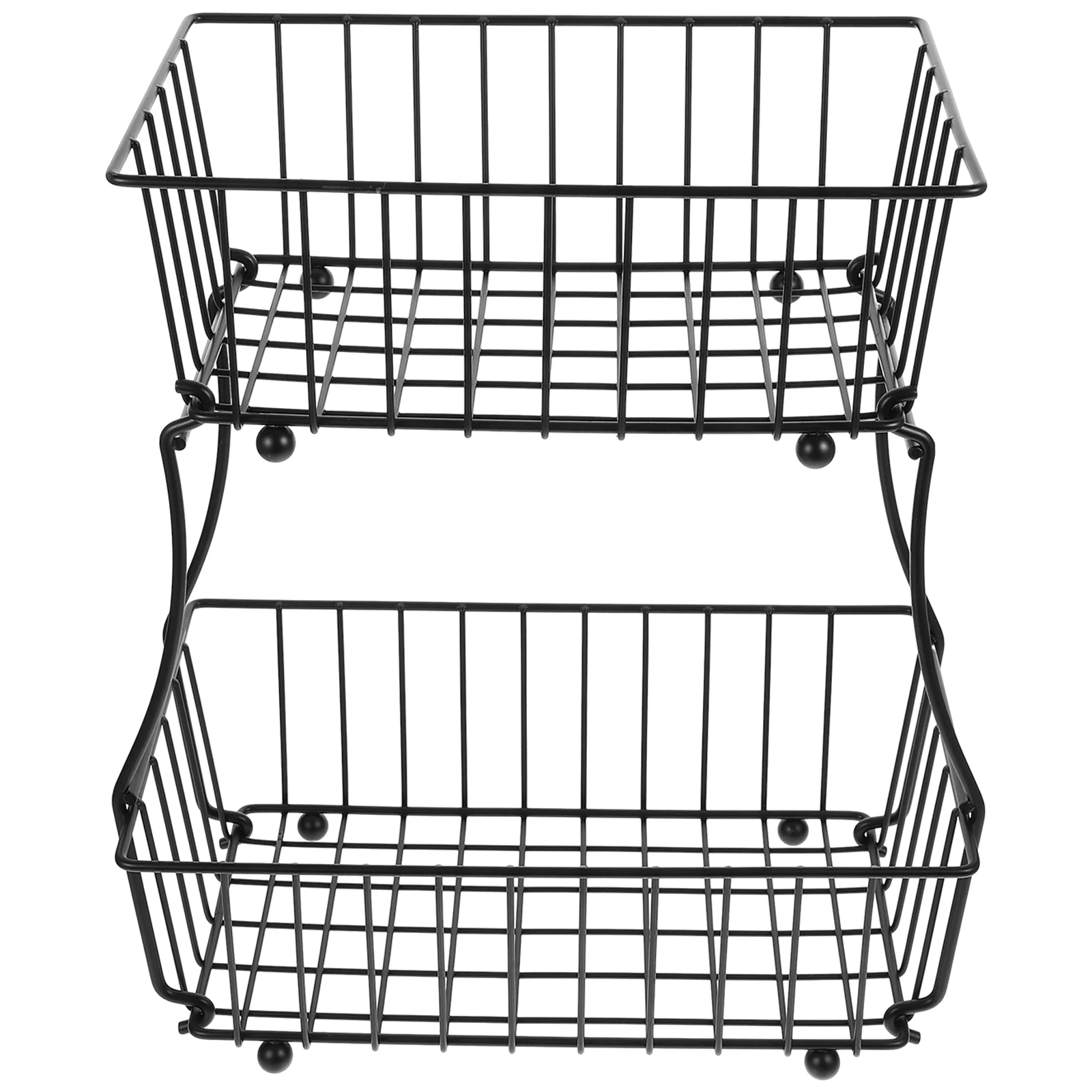 2 Tier Kitchen Fruit Basket Black Iron Wire Storage Rack for Countertop Bread Vegetable ganizer Detachable Easy for Countertop
2 Tier Kitchen Fruit Basket Black Iron Wire Storage Rack for Countertop Bread Vegetable ganizer Detachable Easy for Countertop