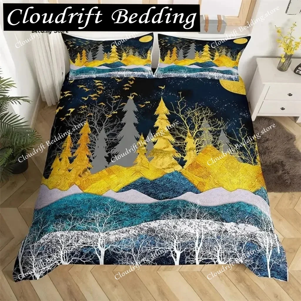 Abstract Mountain Duvet Cover Natural Scenery Art King Bedding Set For Nature Lover Gift Woodland Hiking Adventure Quilt Cover
Abstract Mountain Duvet Cover Natural Scenery Art King Bedding Set For Nature Lover Gift Woodland Hiking Adventure Quilt Cover
