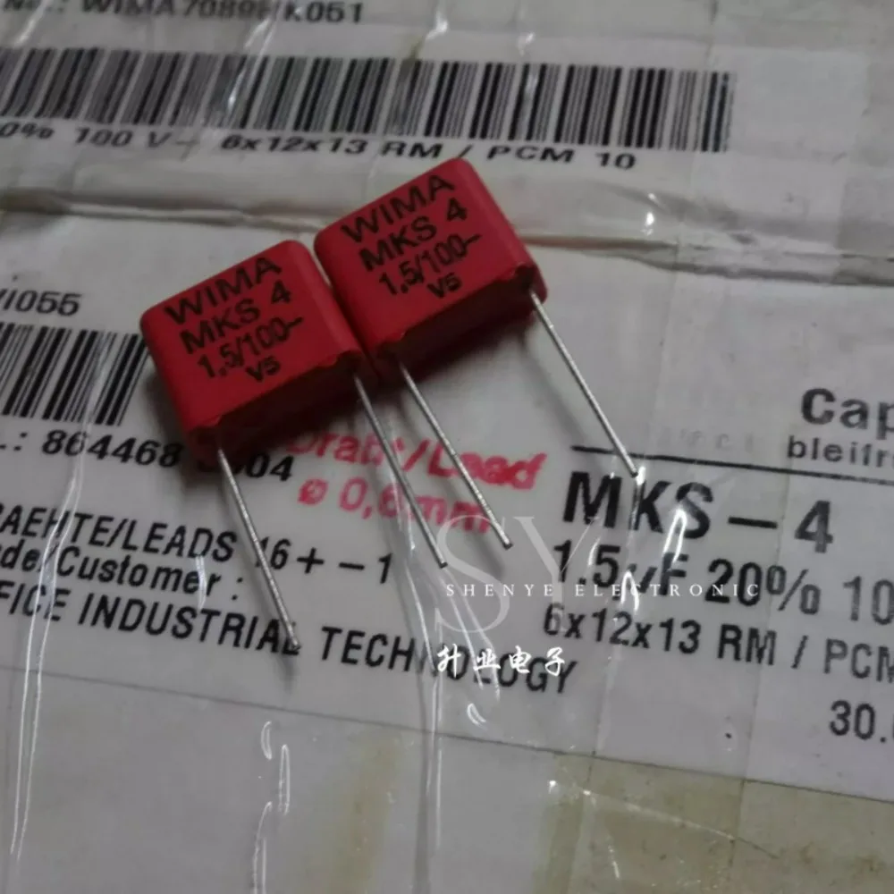 5pcs/lot MKS4 1.5uF 100V 1u5 155 M Brand New 10mm Film Capacitor
5pcs/lot MKS4 1.5uF 100V 1u5 155 M Brand New 10mm Film Capacitor