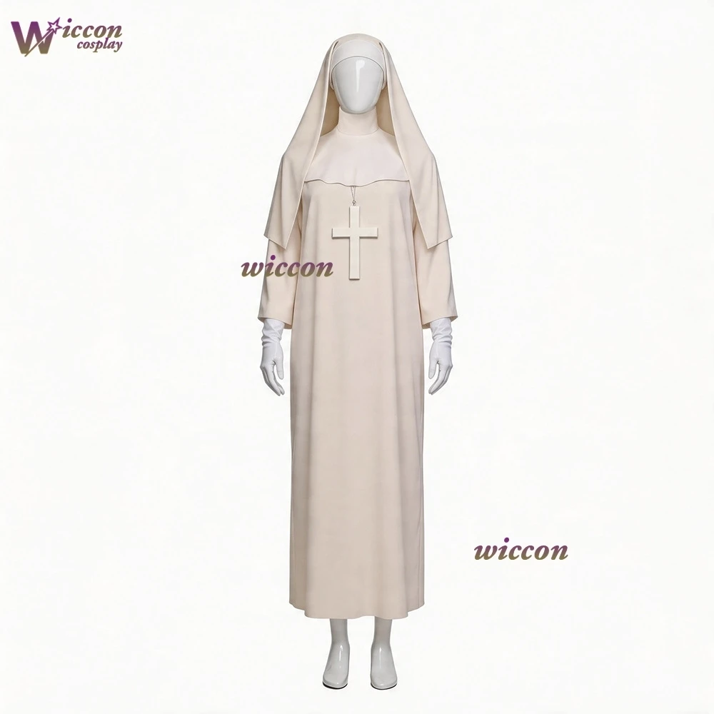Nun cosplay cream-coloured long nun costume for role-playing and summoning performance costumes nun role-playing costume
Nun cosplay cream-coloured long nun costume for role-playing and summoning performance costumes nun role-playing costume