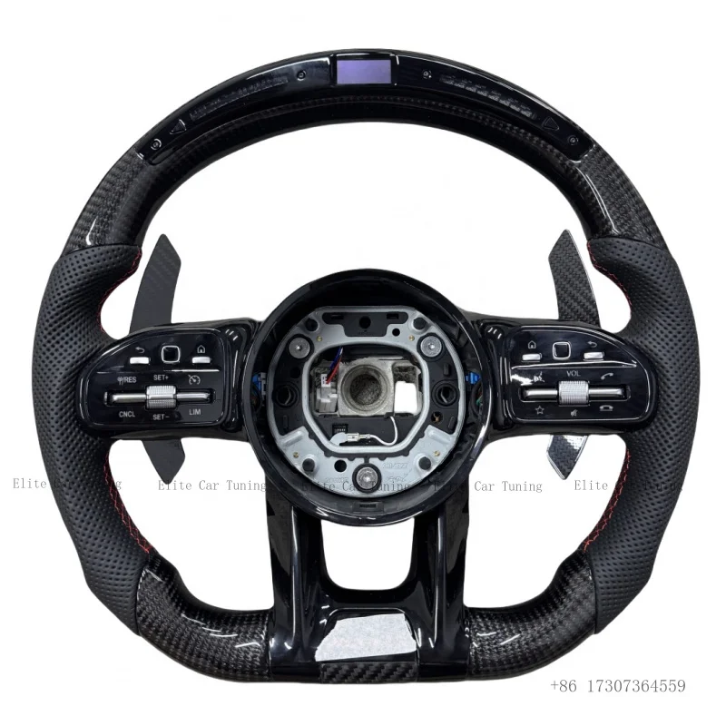 Руль для Mercedes-Benz с LED-подсветкой и карбоновыми накладками, W204 C118 W177 W205 W253, карбоновые подрулевые лепестки переключения передач, в наличии
Руль для Mercedes-Benz с LED-подсветкой и карбоновыми накладками, W204 C118 W177 W205 W253, карбоновые подрулевые лепестки переключения передач, в наличии