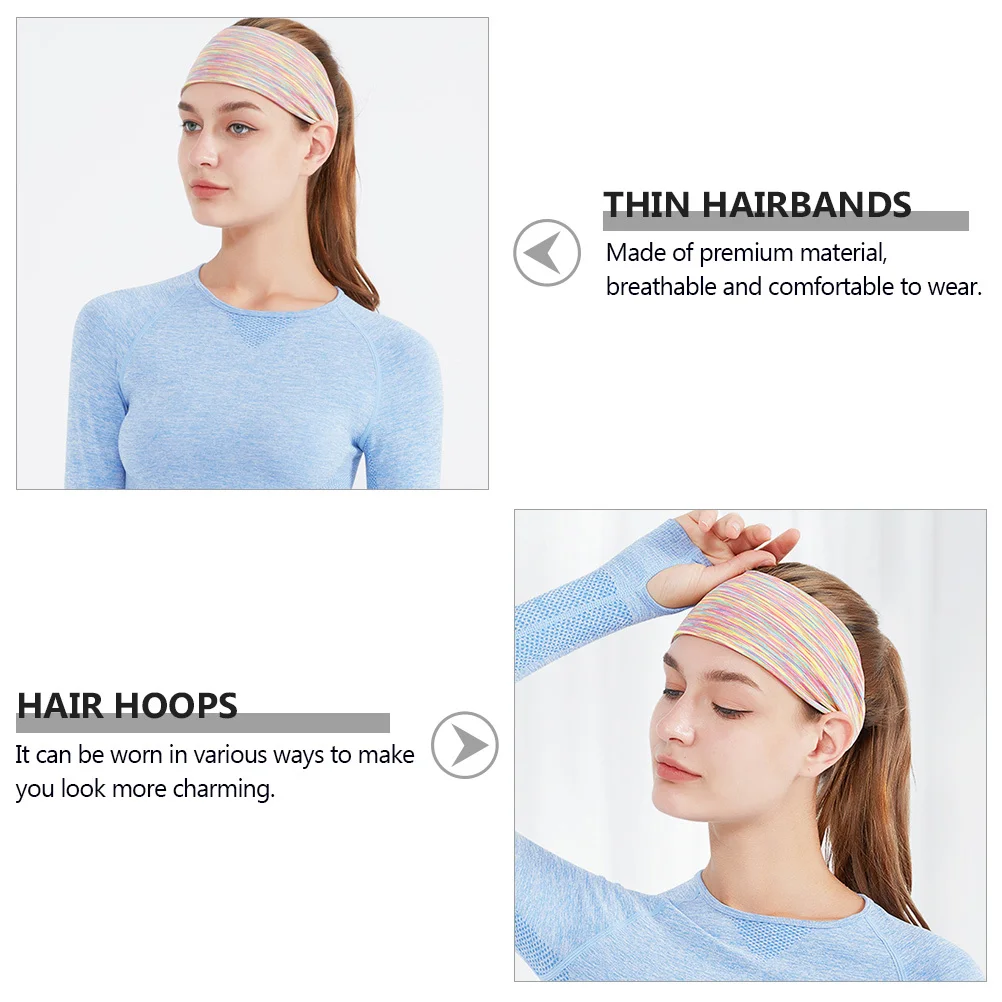 2Pcs Sports Breathable Sweatbands Makeup Headbands Colorful Stretch Hairbands Thin Hair Hoops Hair Accessories
2Pcs Sports Breathable Sweatbands Makeup Headbands Colorful Stretch Hairbands Thin Hair Hoops Hair Accessories
