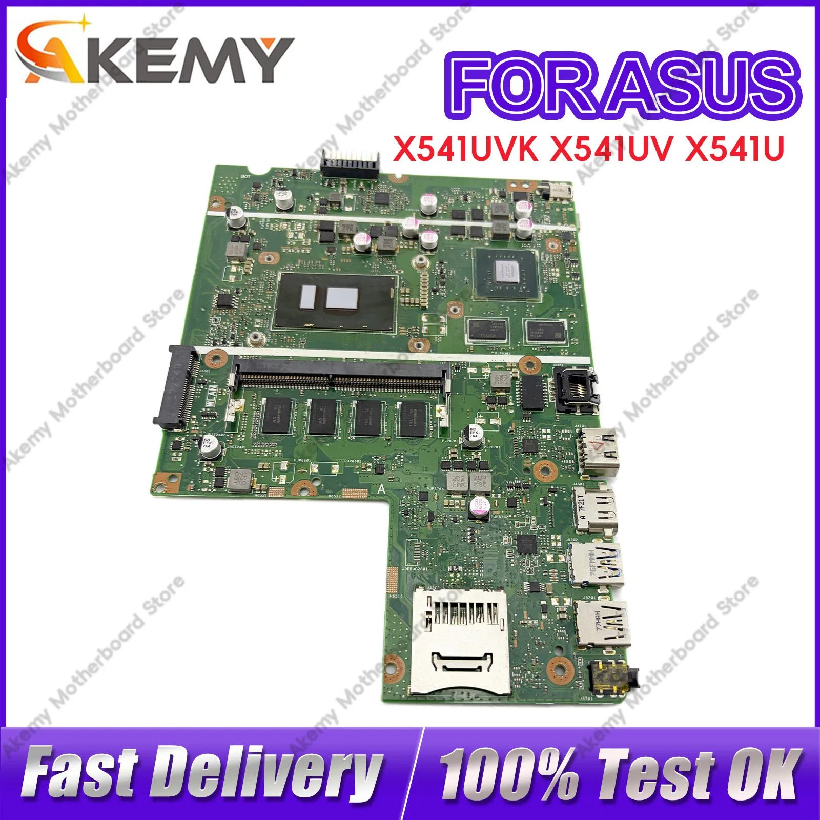 X541U X541UVK Laptop Motherboard For ASUS VivoBook X541UAK X541UJ A541U X541UVK X541UV A541U R541U F541U Mainboard I3 I5 I7 CPU
X541U X541UVK Laptop Motherboard For ASUS VivoBook X541UAK X541UJ A541U X541UVK X541UV A541U R541U F541U Mainboard I3 I5 I7 CPU