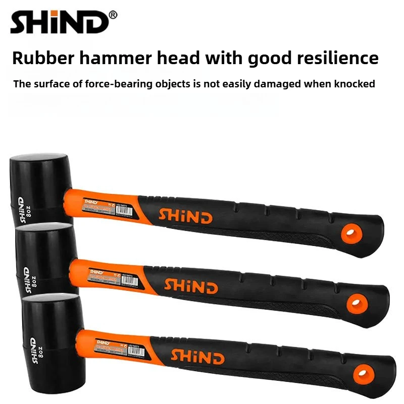 Multifunctional Rubber Hammer for Floor Tile Installation 8/16/24OZ Shockproof TPR Rubber Coated Handle Hand Tool
Multifunctional Rubber Hammer for Floor Tile Installation 8/16/24OZ Shockproof TPR Rubber Coated Handle Hand Tool