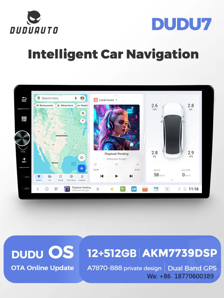 MEKEDE DUDU7 Android Car Video Radio DVD Player Multimedia Stereo 2Din WIFI GPS for Universal Benz BMW Toyota 9/10inch with Knob
MEKEDE DUDU7 Android Car Video Radio DVD Player Multimedia Stereo 2Din WIFI GPS for Universal Benz BMW Toyota 9/10inch with Knob