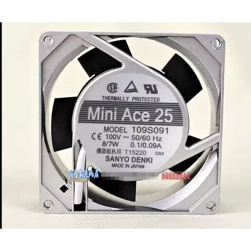SANYO DENKI 109S091 AC 100V 8W/7W 90x90x25mm Server Cooling Fan
SANYO DENKI 109S091 AC 100V 8W/7W 90x90x25mm Server Cooling Fan