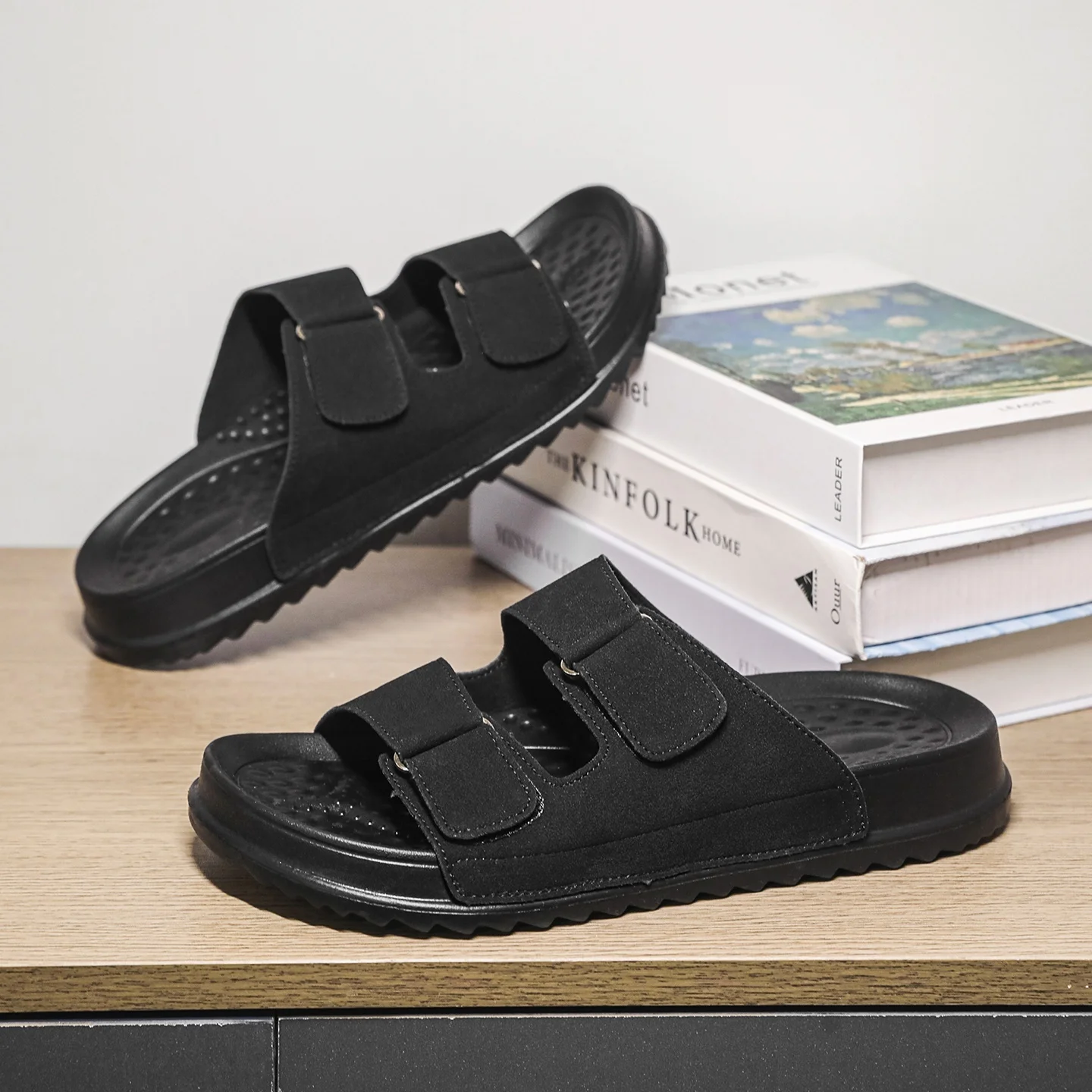 Birken slippers men's thick-soled sandals in summer new breathable anti-slip sandals men's shoes Joker sports casual beach shoes
Birken slippers men's thick-soled sandals in summer new breathable anti-slip sandals men's shoes Joker sports casual beach shoes
