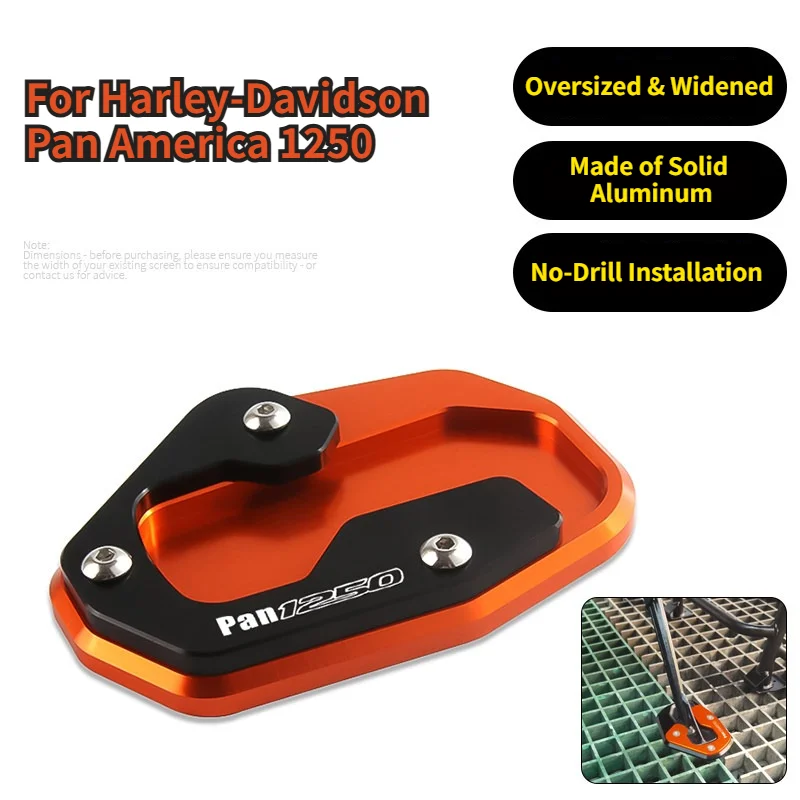For Harley-Davidson Pan America 1250 Motorcycle CNC Accessories Kickstand Side Stand Enlarger Extension Plate Pad
For Harley-Davidson Pan America 1250 Motorcycle CNC Accessories Kickstand Side Stand Enlarger Extension Plate Pad
