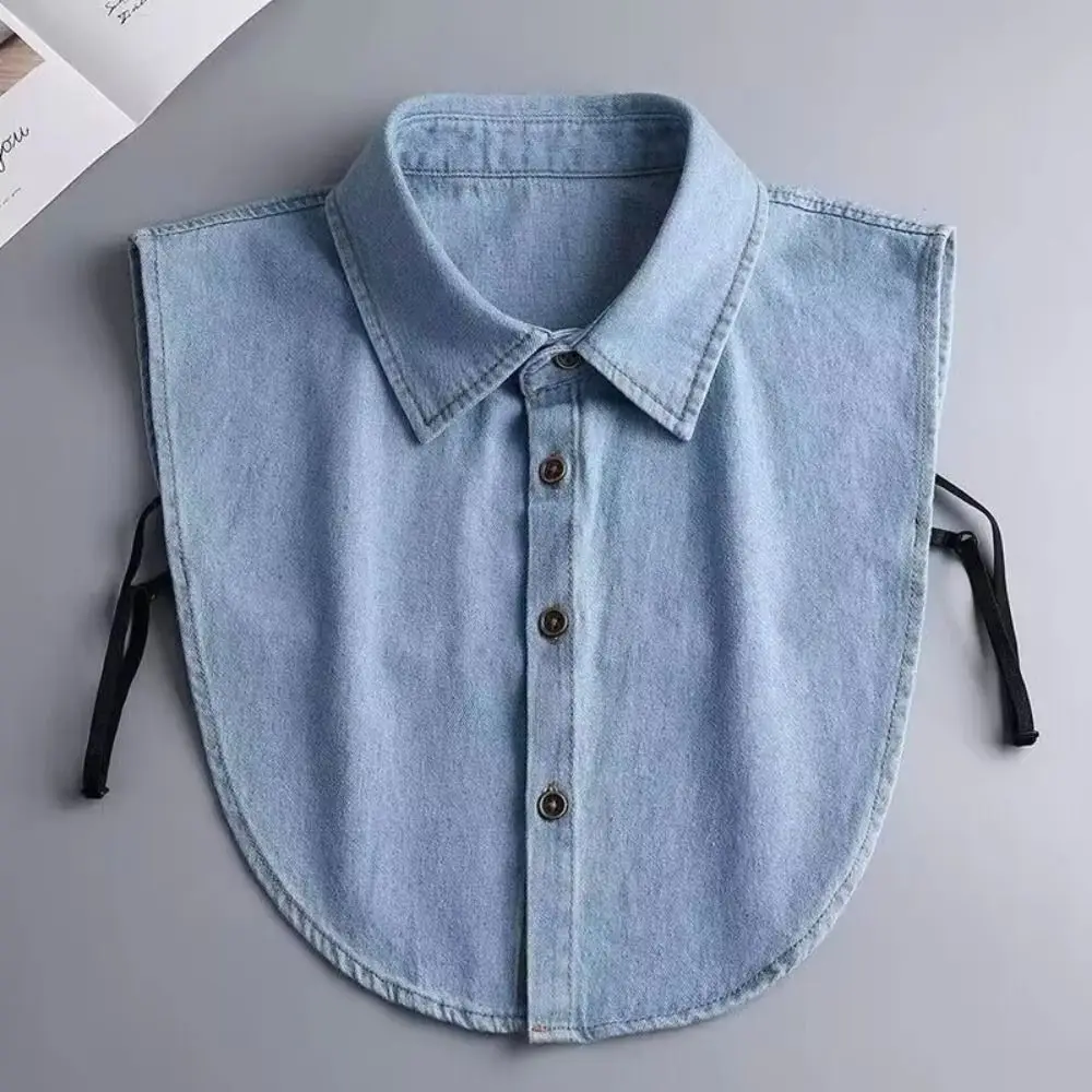 Cotton Denim Fake Collar Lapel Buttons Blue Women Fake Collar Clothes Accessories Adjustable Straps Detachable Collar Women
Cotton Denim Fake Collar Lapel Buttons Blue Women Fake Collar Clothes Accessories Adjustable Straps Detachable Collar Women