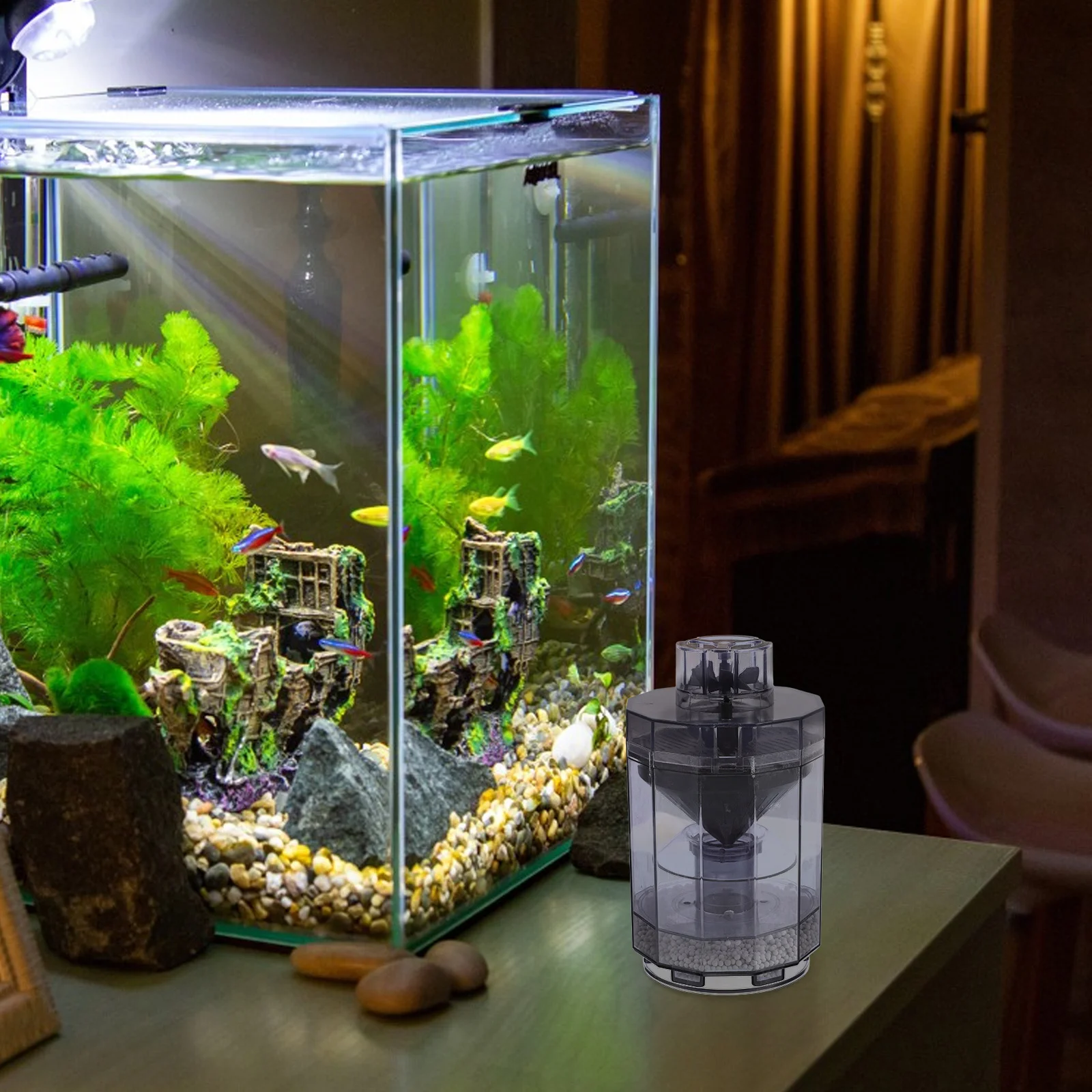 Fish Tank Aquarium Filter Automatic Cleaning Fish Poop Collector Waste Remover Oxygen Enrichment Fresh Smell Prevention
Fish Tank Aquarium Filter Automatic Cleaning Fish Poop Collector Waste Remover Oxygen Enrichment Fresh Smell Prevention
