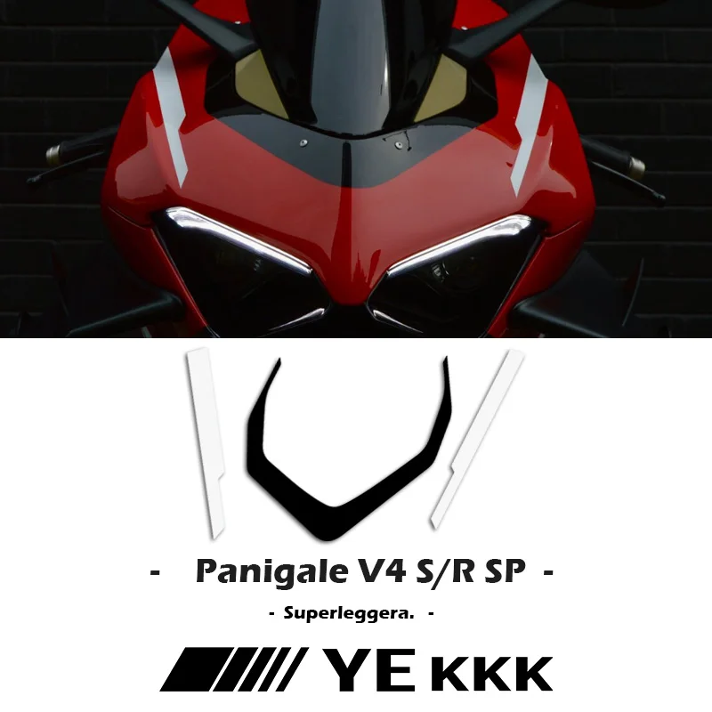 Front Fairing Stickers SUPERLEGGERA Design For DUCATI Panigale V4 V4R V4S New Carbon Fiber Texture White Line Design
Front Fairing Stickers SUPERLEGGERA Design For DUCATI Panigale V4 V4R V4S New Carbon Fiber Texture White Line Design