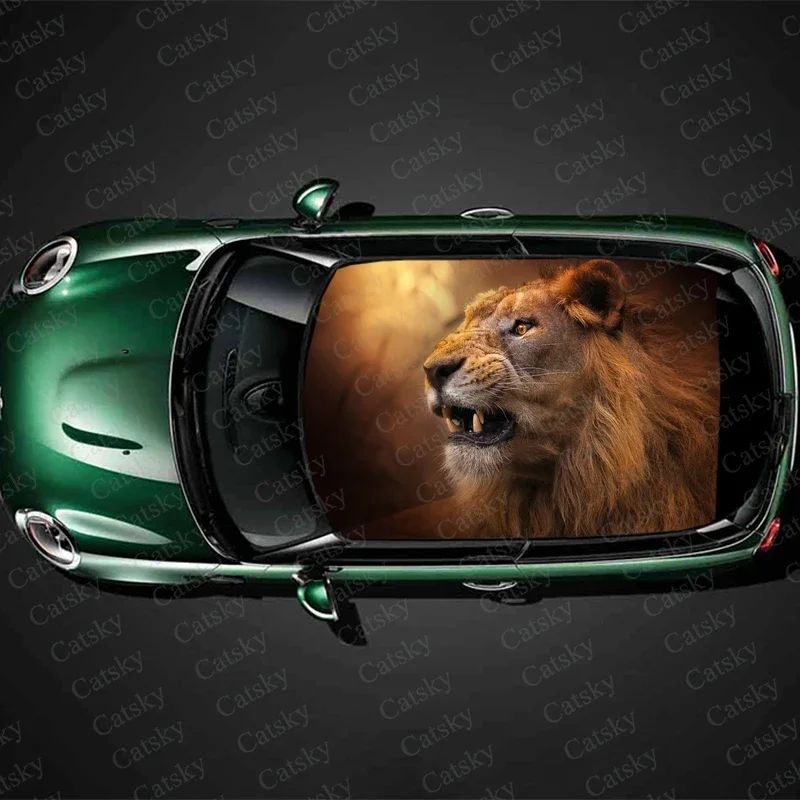 Lion big cat animal Car roof sticker wrap racing SUV accessories packaging painting PVC car accessories graphic decals
Lion big cat animal Car roof sticker wrap racing SUV accessories packaging painting PVC car accessories graphic decals