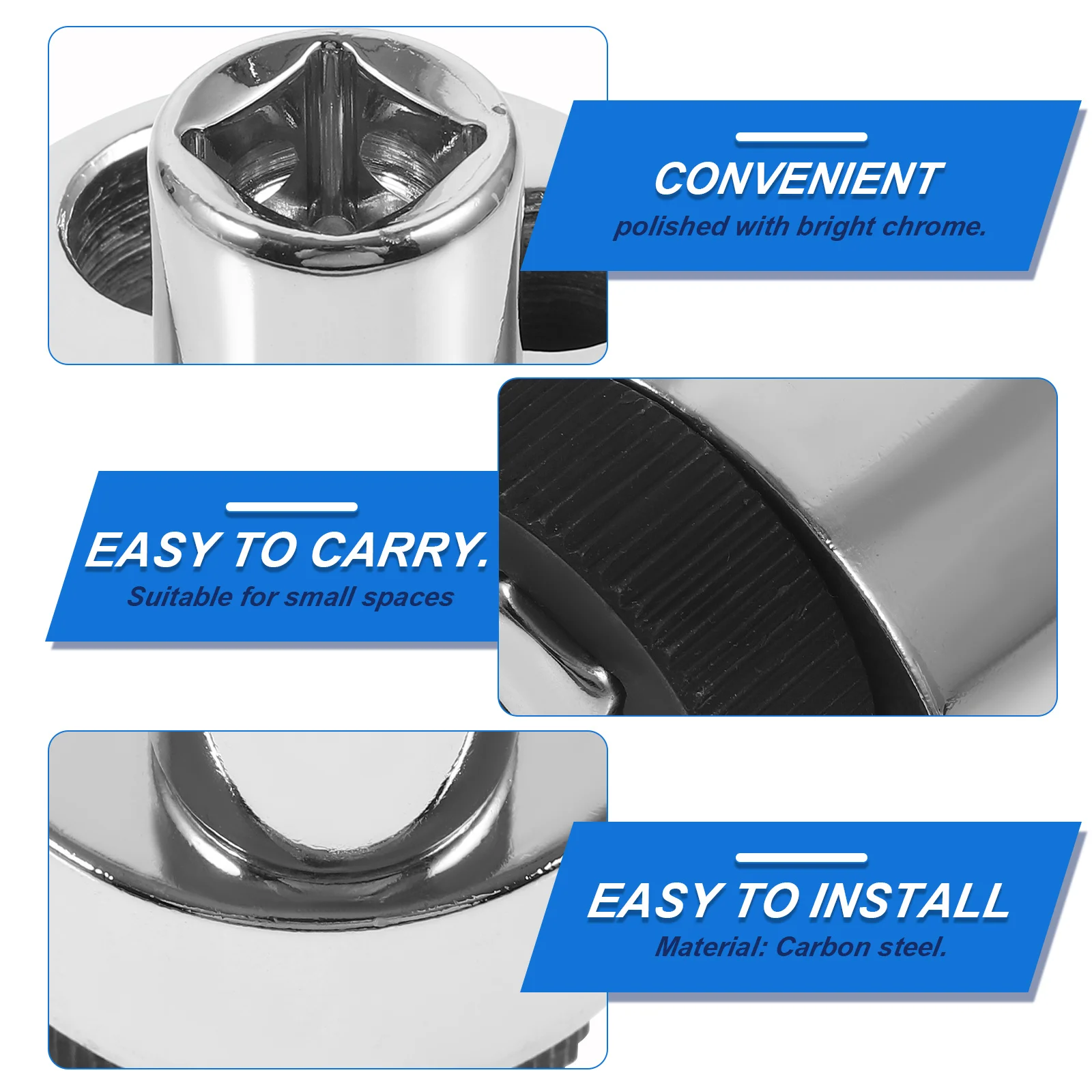 Carbon Steel Drive Extractor Remover Manual Wrench Tool Polished Chrome Bolt Extractor Small Space Use Wrench Tool 
Carbon Steel Drive Extractor Remover Manual Wrench Tool Polished Chrome Bolt Extractor Small Space Use Wrench Tool