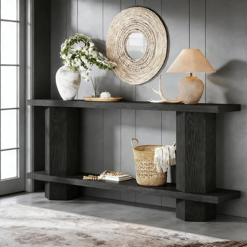 Console Table, 2-Tier Hallway Table Sofa Table Behind Couch
Console Table, 2-Tier Hallway Table Sofa Table Behind Couch