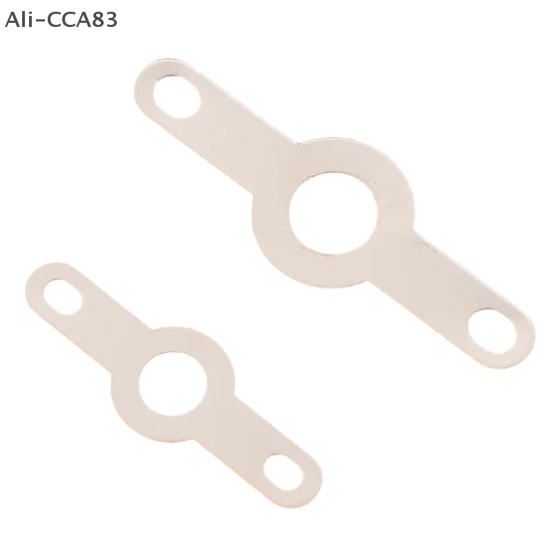 50pcs Silver-plated Copper Double Head Soldering Terminal M3.2 M4.2 Circular Weld Washer Welding Sheet Soldering Lug 
50pcs Silver-plated Copper Double Head Soldering Terminal M3.2 M4.2 Circular Weld Washer Welding Sheet Soldering Lug