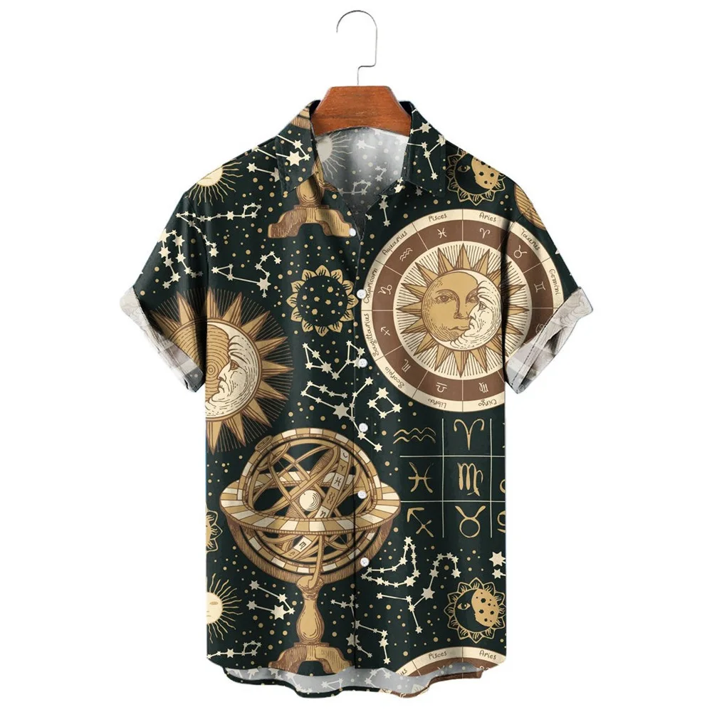 HX Fashion Men's Shirts Moon Sun Vintage Pattern 3D Printed Casual Shirt Short Sleeve Beach Shirt Camisas Men Clothing
HX Fashion Men's Shirts Moon Sun Vintage Pattern 3D Printed Casual Shirt Short Sleeve Beach Shirt Camisas Men Clothing