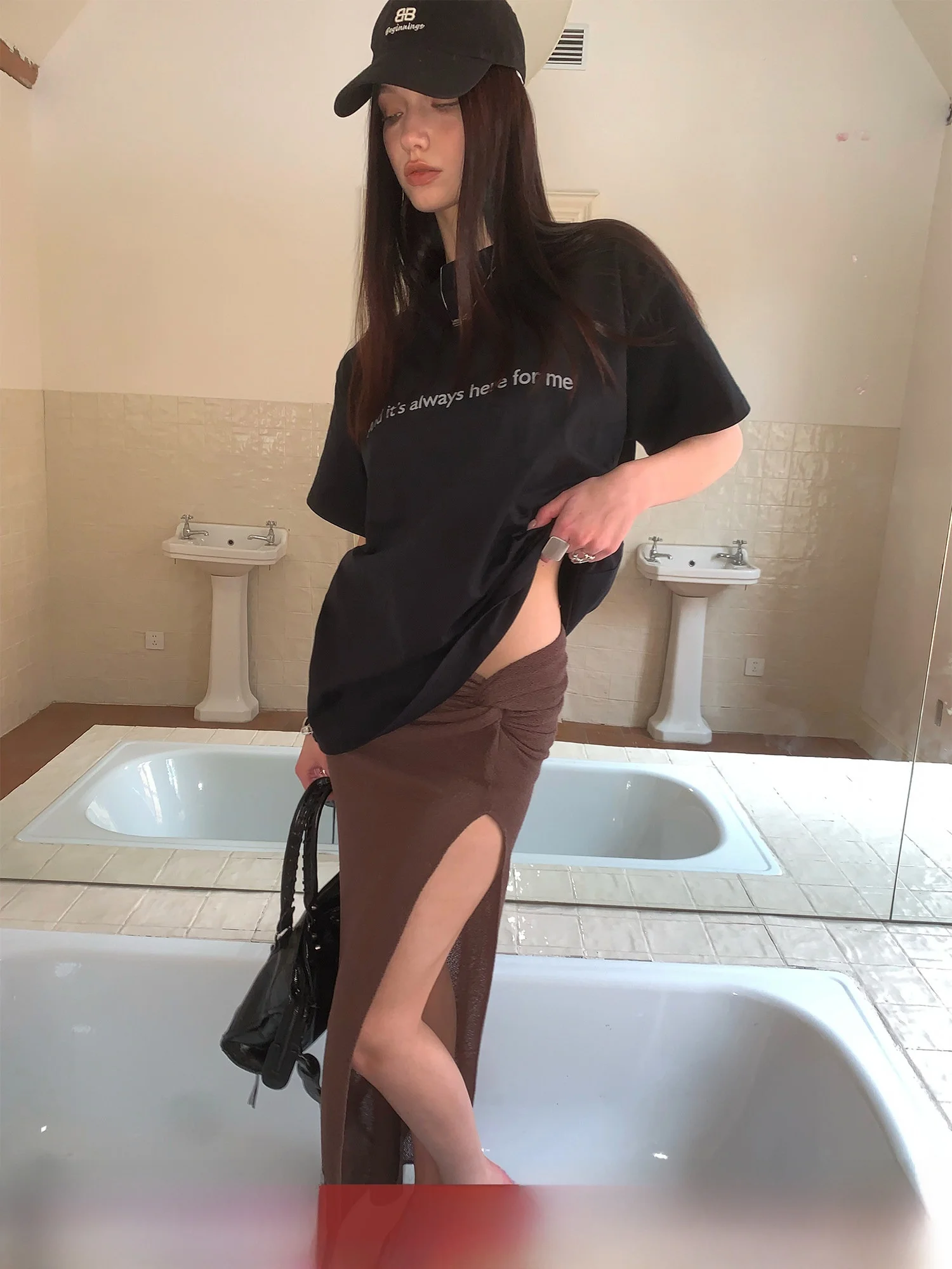 Moka Dark Tide Knot Half Skirt Women's Design Slimming High Slit Long Skirt Sexy Girl Style Low Waist Other Material Casual S...
Moka Dark Tide Knot Half Skirt Women's Design Slimming High Slit Long Skirt Sexy Girl Style Low Waist Other Material Casual S...