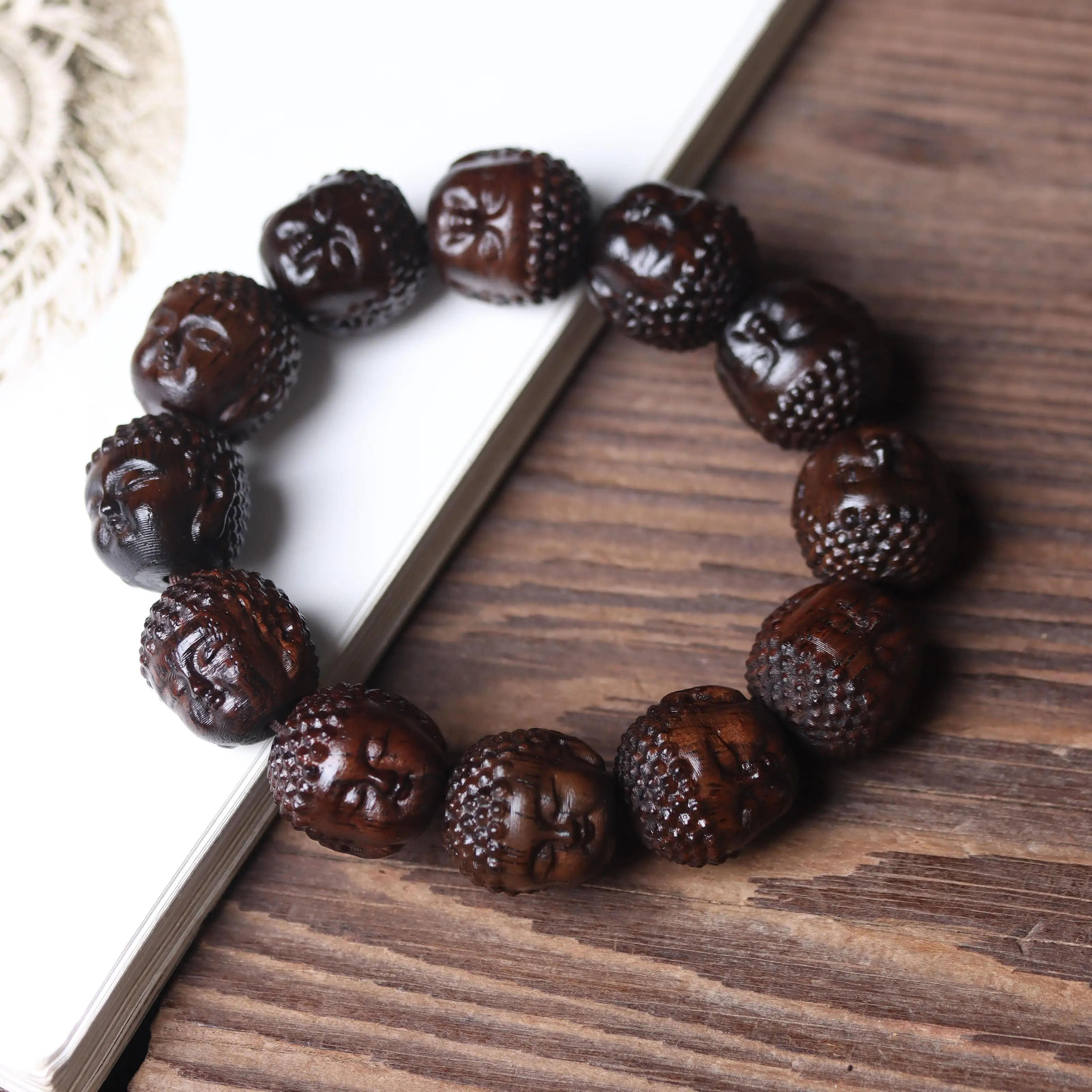 Wooden Carving Baby Buddha Bracelet Vairocana Beads Handheld Artsy Object Car Pendant Gear
Wooden Carving Baby Buddha Bracelet Vairocana Beads Handheld Artsy Object Car Pendant Gear