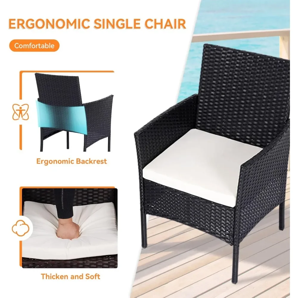 4 Pieces Conversation Garden Furniture Set ,Outdoor PE Rattan Chair with Cushion Tempered Glass Table Garden Balcony Sets
4 Pieces Conversation Garden Furniture Set ,Outdoor PE Rattan Chair with Cushion Tempered Glass Table Garden Balcony Sets