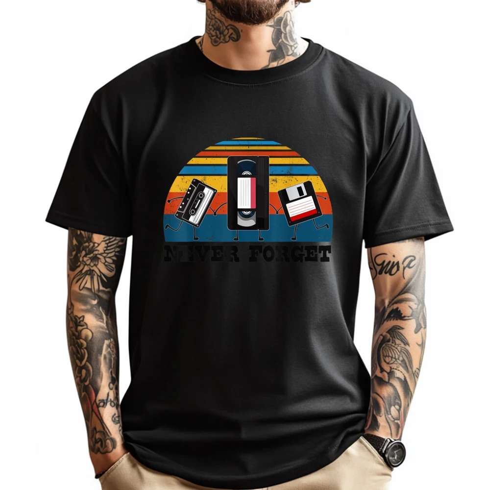 Retro Never Forget Cassette Tape Camisetas Men's Clothing 2025 Designer Clothes Men Student Luxury T-Shirt
Retro Never Forget Cassette Tape Camisetas Men's Clothing 2025 Designer Clothes Men Student Luxury T-Shirt