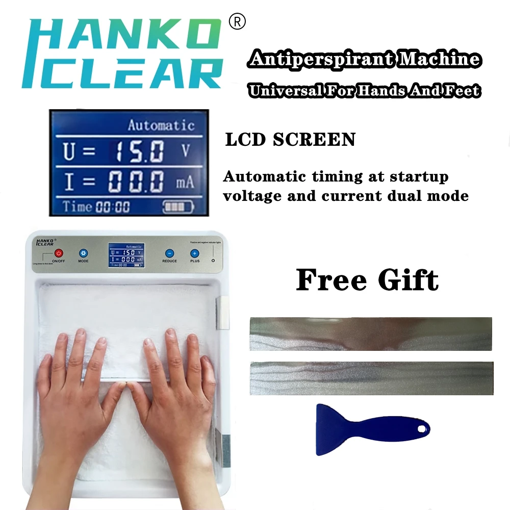 Hankoclear® Hands And Feet Sweating ,Iontophoresis Antiperspirant Machine for Hyperhidrosis New Anti-Sweat Hand Foot
Hankoclear® Hands And Feet Sweating ,Iontophoresis Antiperspirant Machine for Hyperhidrosis New Anti-Sweat Hand Foot