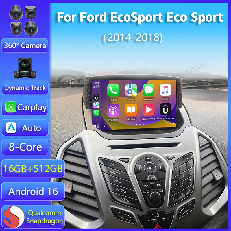 Android 16 Carplay Auto For Ford EcoSport Eco Sport 2014 2015 2016 2017 2018 Multimedia Car Radio Player Video BT+4G DSP Stereo
Android 16 Carplay Auto For Ford EcoSport Eco Sport 2014 2015 2016 2017 2018 Multimedia Car Radio Player Video BT+4G DSP Stereo