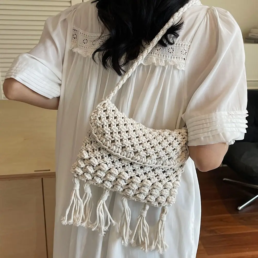 Hollow Out Cotton Thread Woven Bag Crochet Beach Handbag Tassel Beach Bag Bucket Bag Bohemian Style Hollow Shoulder Bag Shopping
Hollow Out Cotton Thread Woven Bag Crochet Beach Handbag Tassel Beach Bag Bucket Bag Bohemian Style Hollow Shoulder Bag Shopping