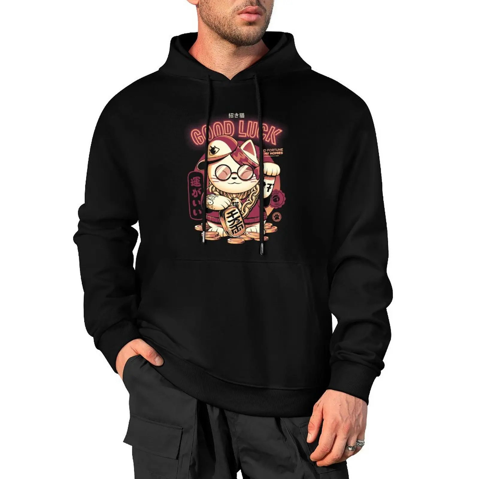 Lucky Cat Pullover Hoodie men's sweat-shirt aesthetic clothing men clothing korean clothes tracksuit men
Lucky Cat Pullover Hoodie men's sweat-shirt aesthetic clothing men clothing korean clothes tracksuit men