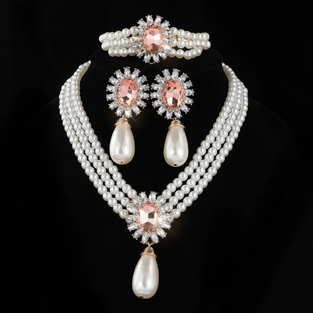 Light Luxury Pearl Necklace Earring Sets Exquisite Multilayer Jewelry Sets Fashion Women's Necklaces
Light Luxury Pearl Necklace Earring Sets Exquisite Multilayer Jewelry Sets Fashion Women's Necklaces