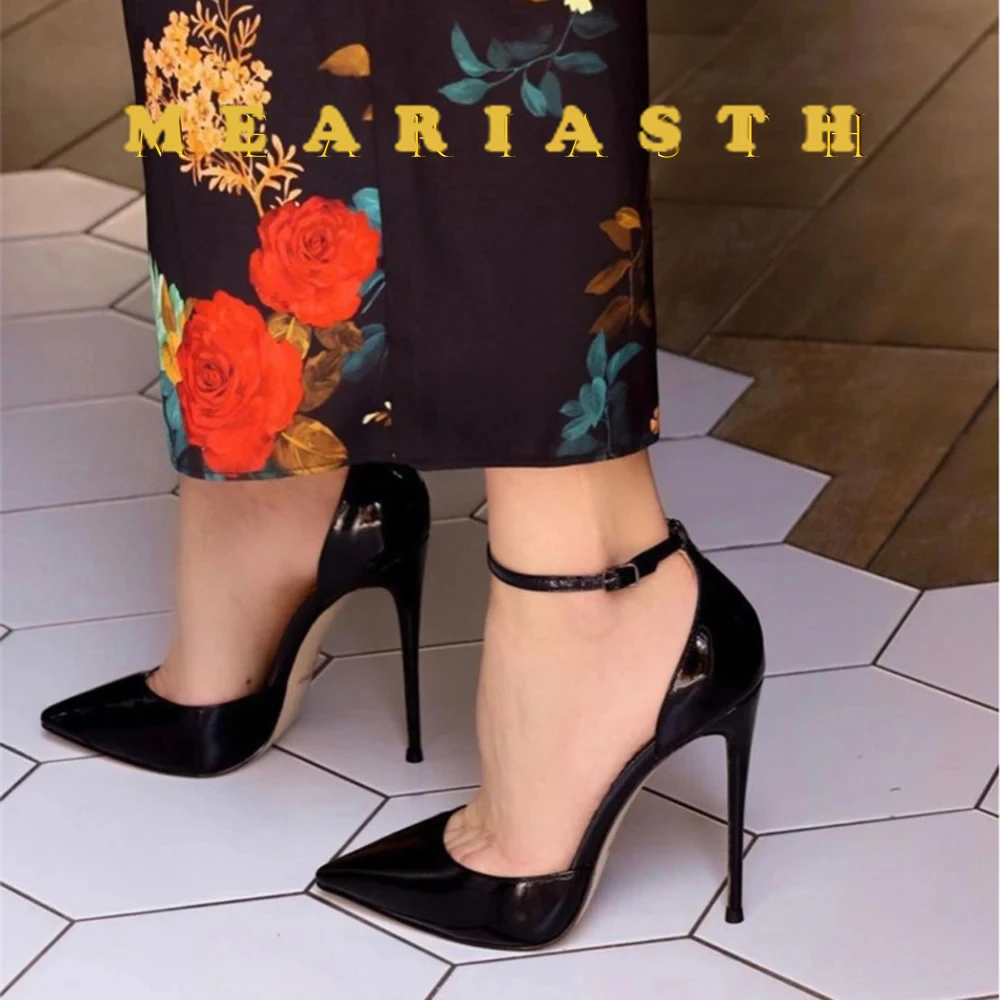 8cm 10cm 12cm Patent Leather Women Ankle Strap Pumps Pointed Toe Sexy High Heel thin Shoes Customize 34-44 Stiletto Talon Femme
8cm 10cm 12cm Patent Leather Women Ankle Strap Pumps Pointed Toe Sexy High Heel thin Shoes Customize 34-44 Stiletto Talon Femme