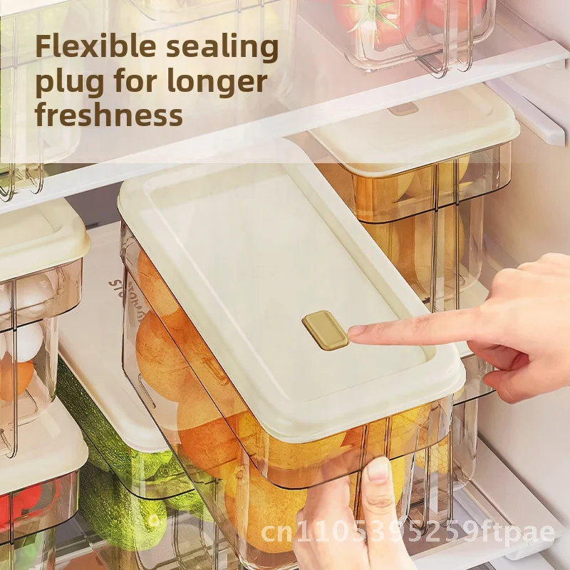Food Grade Fresh-Keeping Storage Box Sealed Lid Egg Fruit Vegetable Freezer Bin with Drainage for Refrigerator
Food Grade Fresh-Keeping Storage Box Sealed Lid Egg Fruit Vegetable Freezer Bin with Drainage for Refrigerator