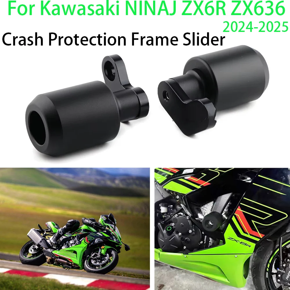For Kawasaki ZX-6R 2024 2025 NINAJ ZX6R ZX636 Motorcycle CNC Falling Protection Frame Slider Fairing Guard Crash Pad Protector
For Kawasaki ZX-6R 2024 2025 NINAJ ZX6R ZX636 Motorcycle CNC Falling Protection Frame Slider Fairing Guard Crash Pad Protector