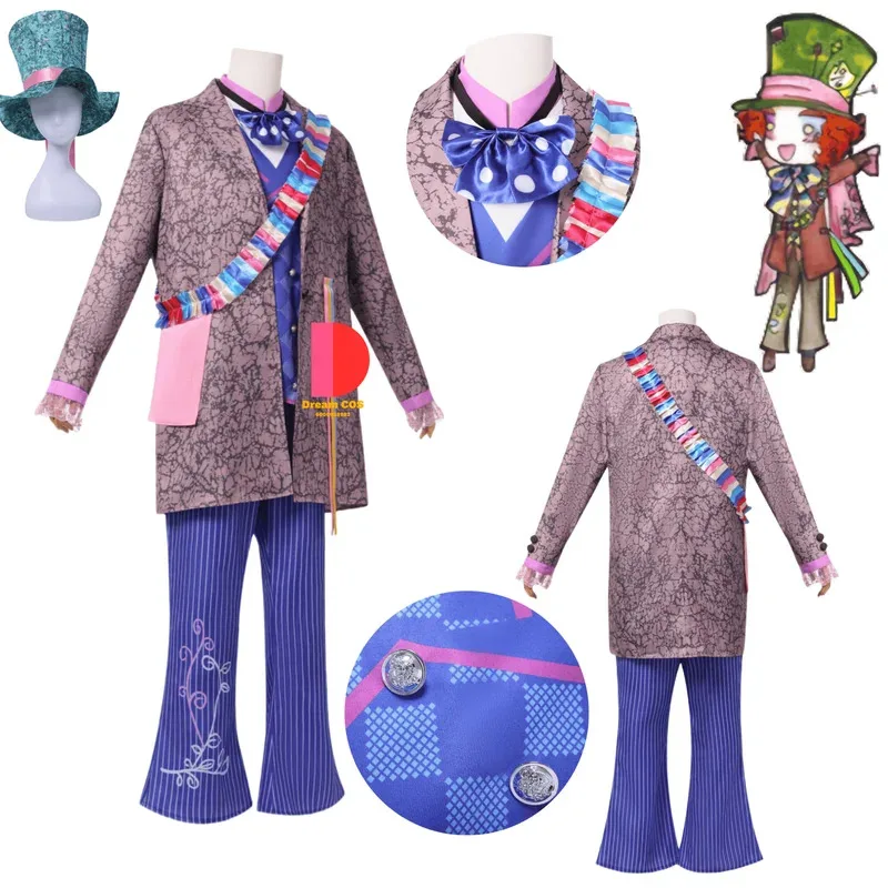 Popular Movie Cosplay Anime The Mad Hatter Costume Role Playing Clothes with Hat Suits for Men Adult Comic Con Halloween Party
Popular Movie Cosplay Anime The Mad Hatter Costume Role Playing Clothes with Hat Suits for Men Adult Comic Con Halloween Party