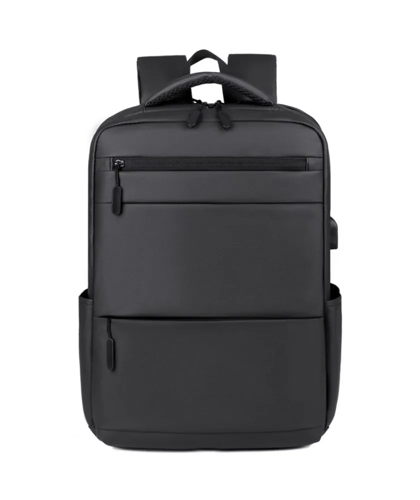 Navy blue business laptop backpack with USB port multi zippered compartments water resistant fabric suitable for office commute
Navy blue business laptop backpack with USB port multi zippered compartments water resistant fabric suitable for office commute