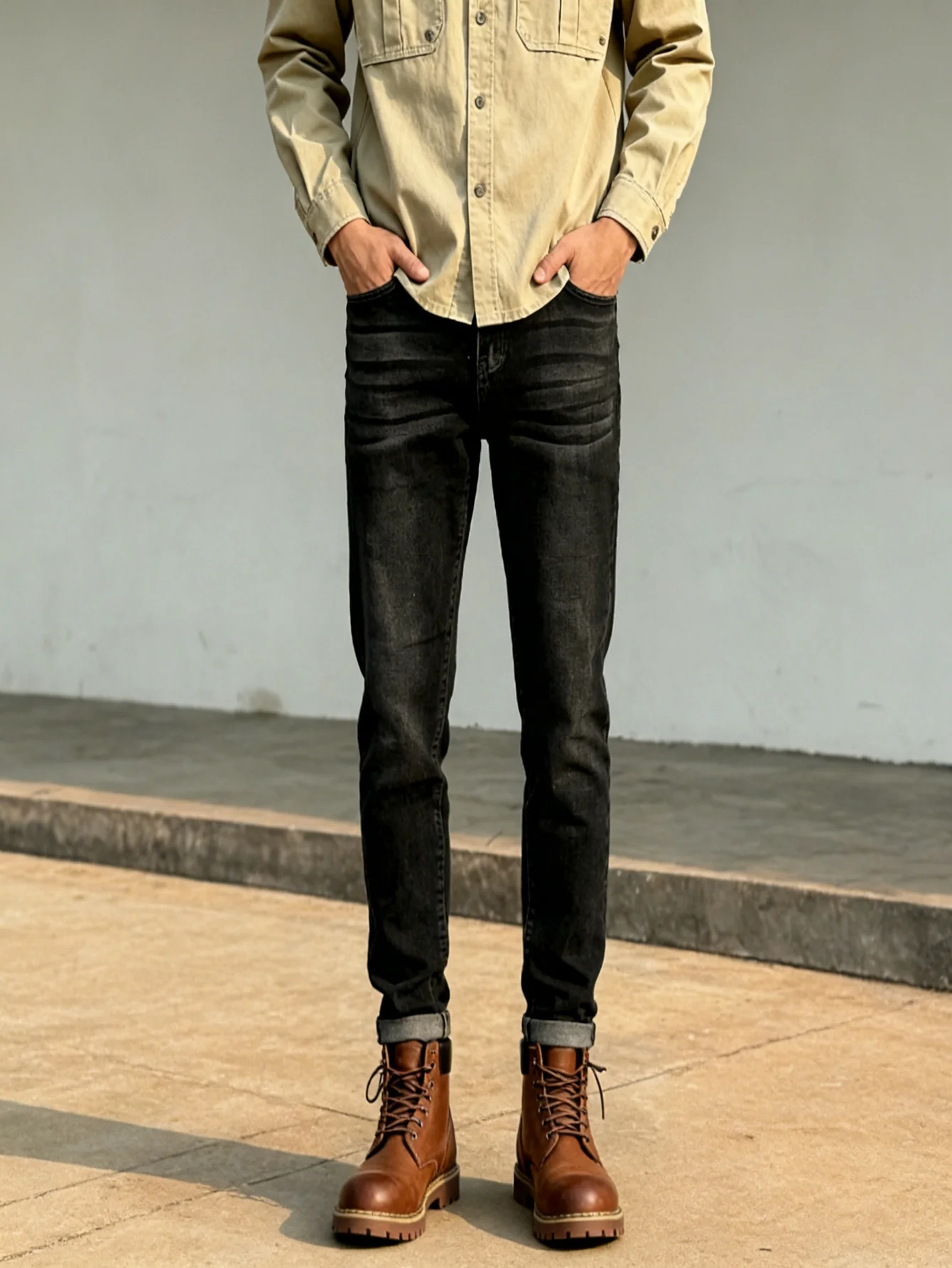 Мужские джинсы-брюки Slim Fit Y2K Drip Vibe из денима, черные, повседневные, без аксессуаров и ремней
Мужские джинсы-брюки Slim Fit Y2K Drip Vibe из денима, черные, повседневные, без аксессуаров и ремней