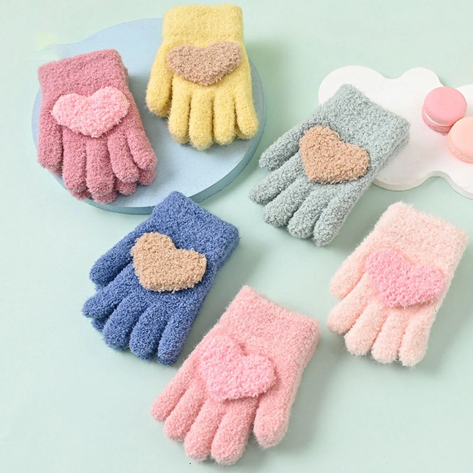 Korean Cute Heart Design Kids Gloves Separate Finger Warm Winter Gloves for Toddlers Kid's Winter Gloves Children Stretchy Warm
Korean Cute Heart Design Kids Gloves Separate Finger Warm Winter Gloves for Toddlers Kid's Winter Gloves Children Stretchy Warm
