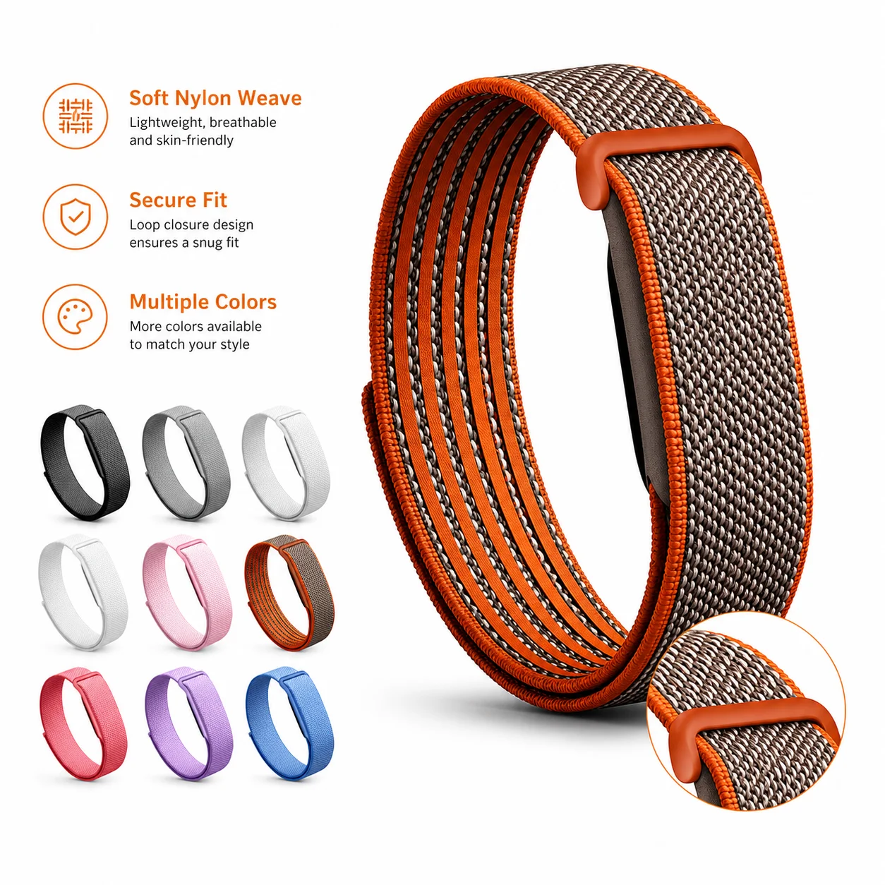 For Google Fitbit Air Watch Strap Nylon Weave Adjustable Loop Band Breathable Comfortable Wristband for Fitness Training
For Google Fitbit Air Watch Strap Nylon Weave Adjustable Loop Band Breathable Comfortable Wristband for Fitness Training