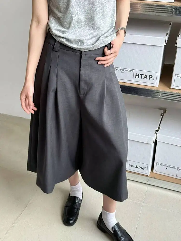 Waist Gray High Brief Pleated Wide Leg Calf-Length Pants New Trousers Women Fashion Spring Autumn 2026 D6IZ
Waist Gray High Brief Pleated Wide Leg Calf-Length Pants New Trousers Women Fashion Spring Autumn 2026 D6IZ