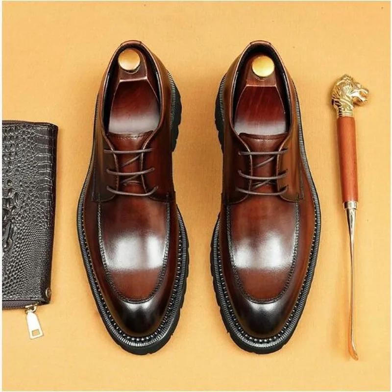 Coffee Black Men's Formal Business Shoes Genuine Leather Fashionable Male Oxfords for Professional Wear Big Size 8-46
Coffee Black Men's Formal Business Shoes Genuine Leather Fashionable Male Oxfords for Professional Wear Big Size 8-46
