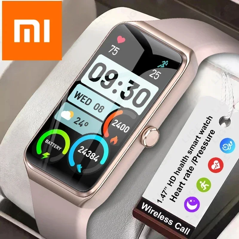 Xiaomi Новые 1,47-дюймовые HD Смарт-часы Женские Спортивные Фитнес-Браслеты Термометр Монитор здоровья Водонепроницаемые женские умные часы для Xiaomi
Xiaomi Новые 1,47-дюймовые HD Смарт-часы Женские Спортивные Фитнес-Браслеты Термометр Монитор здоровья Водонепроницаемые женские умные часы для Xiaomi