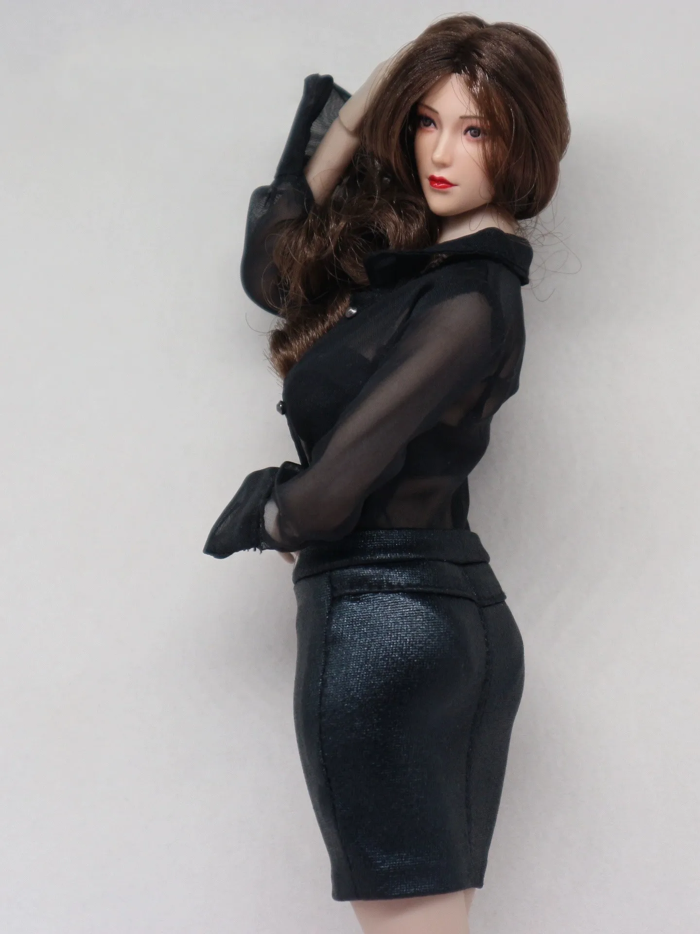 1/6 Scale Female Women's Mesh OL Lady Mesh Top Leather Wrapped MiNI Skirt Dress Model for 12'' Action Figure Body Toys
1/6 Scale Female Women's Mesh OL Lady Mesh Top Leather Wrapped MiNI Skirt Dress Model for 12'' Action Figure Body Toys